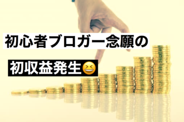 ブログ初心者が初収益を上げた記事！！を紹介😊
