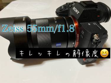 ツァイスの55mm/F1.8レンズのキレが半端ない！！けど１つだけ注意点が、、、