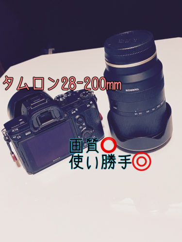 タムロンの28-200mmレンズが抜群の使いやすさ！！